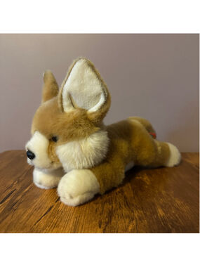 Adventure Planet Fennec Fox Plush 10 Inch Beige White Stuffed Animal